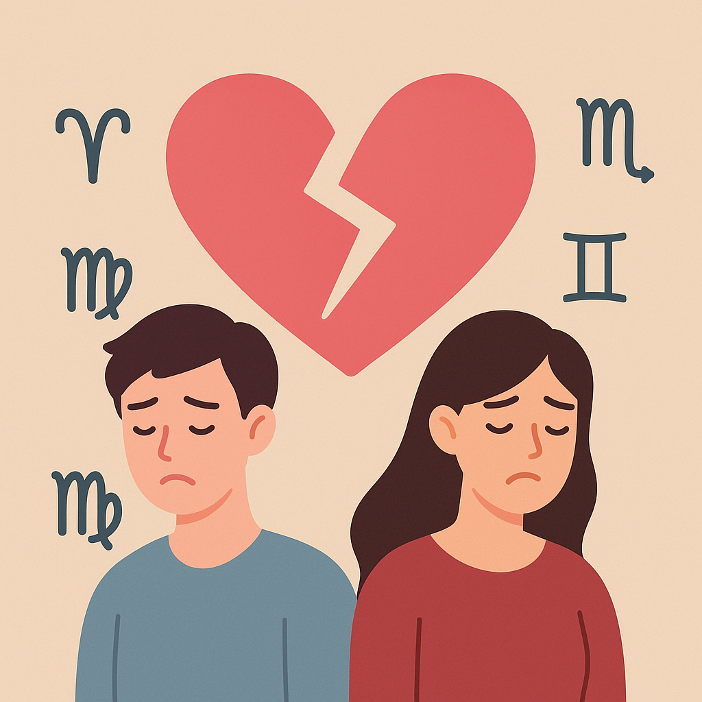 ثنائيات الأبراج الأقل توافقًا زوجيًا: علاقات محكوم عليها بالفشل! 💔