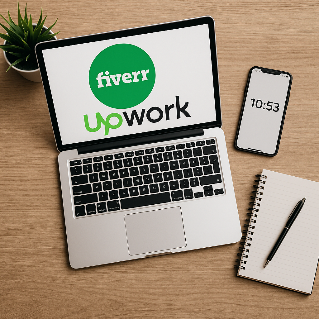 كيف تبدأ العمل الحر على مواقع مثل Fiverr و Upwork؟