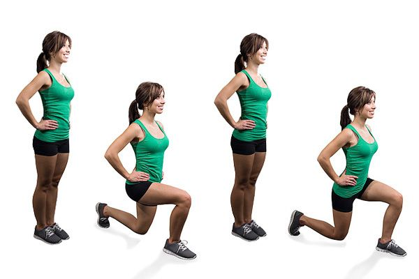 تمرين الاندفاع (Lunges)