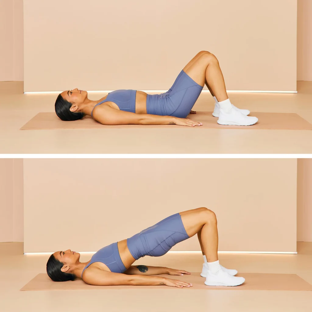 تمرين الجسر (Glute Bridge)