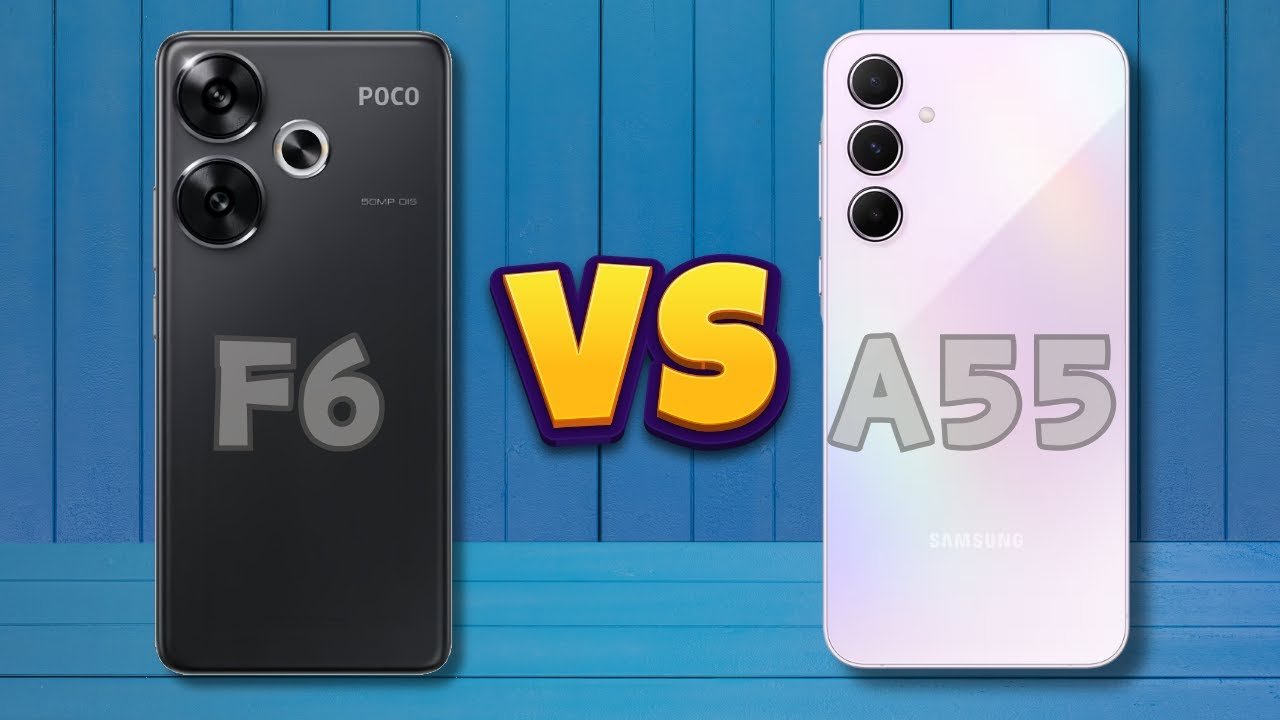 Galaxy A55 أم Poco F6؟ صراع الفئة المتوسطة الأقوى في 2025!